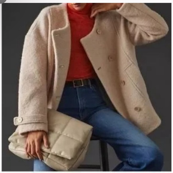 Anthropologie Jackets & Blazers - ANTHROPOLOGIE MAEVE WOOL BOUCLE COAT